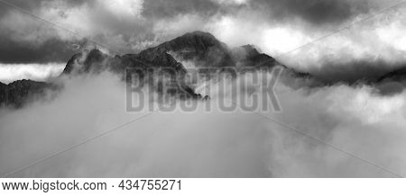 Alpine landscape in the Fagaras Mountains, Romania, Europe