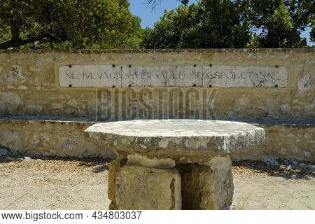 Cenacle Of San Francesco With The Inscription: Nil Jucundius Vidi Valle Mea Spoletana. Sacred Wood O