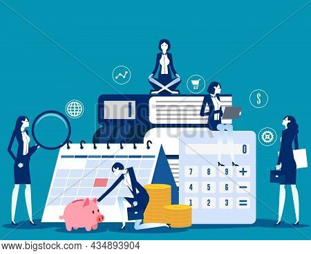 The Expert Business People And Financial Management. Business Vector Concept