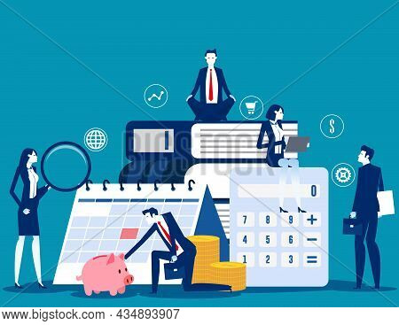The Expert Business People And Financial Management. Business Vector Concept