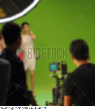 Blurry Images Of Making Tv Commercial Movie Video
