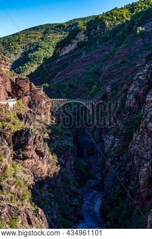 Gorges De Daluis Or Chocolate Canyon As It Is Called By Locals Because Of The Rocks Color Formed By 