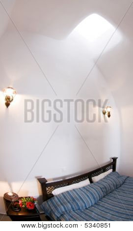 Quarto em casa do grego ilha Santorini caverna
