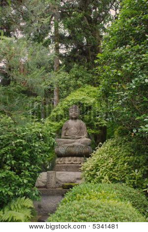 Buda heykeli Ryoanji Tapınağı Gardens