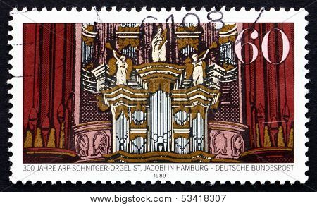 Postage Stamp Germany 1989 St. James Church Organ, Hamburg
