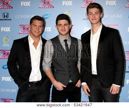 LOS ANGELES - NOV 4:  Restless Road - Andrew Scholz, Colton Pack, Zach Beeken at the 2013 
