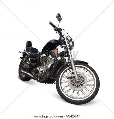 Černý motocykl