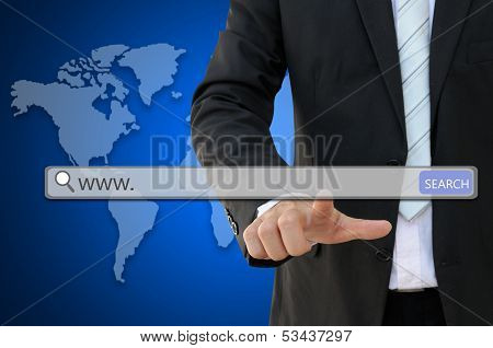 www. written in search bar