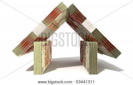 British Pound Notes House Front