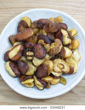 fried broad beans or fava beans