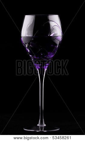 Wine Glass With Purple Potion