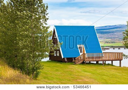 Typical Holiday House At North Iceland