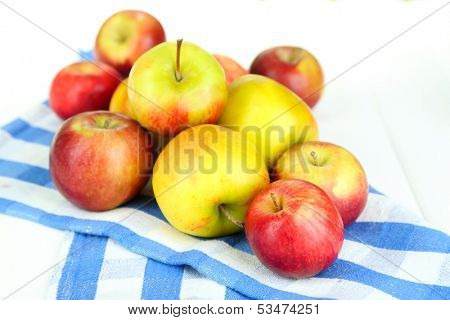 Juicy apples isolated on white