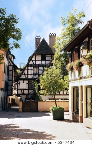 Half-timbered House, Strasbourg, Alsace, France.