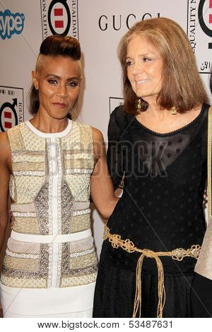LOS ANGELES - NOV 4:  Jada Pinkett Smith, Gloria Steinem at the Equality Now Presents Make Equality Reality at Montage Hotel on November 4, 2013 in Beverly Hills, CA