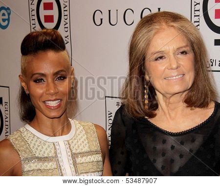 LOS ANGELES - NOV 4:  Jada Pinkett Smith, Gloria Steinem at the Equality Now Presents Make Equality Reality at Montage Hotel on November 4, 2013 in Beverly Hills, CA