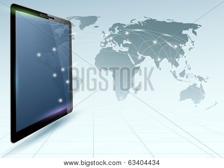 Global Connections Controlled Via Tablet Device