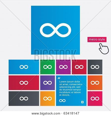 Repeat icon. Loop symbol. Infinity sign.