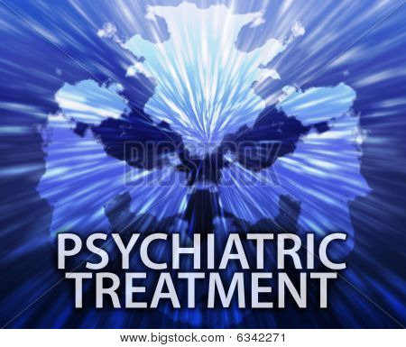 Leczenie psychiatryczne Kleks tło