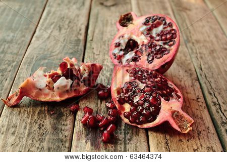 Fruit on wooden table