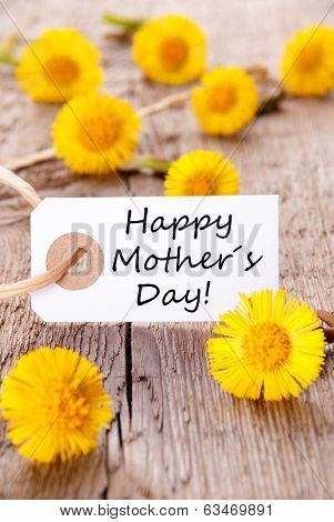 White Tag With Happy Mothers Day