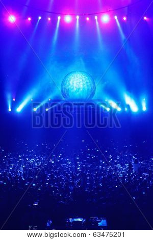 MINSK, BELARUS - FEBRUARY 21: Members of ARMIN ONLY: Intense show with Armin van Buuren in Minsk-Are