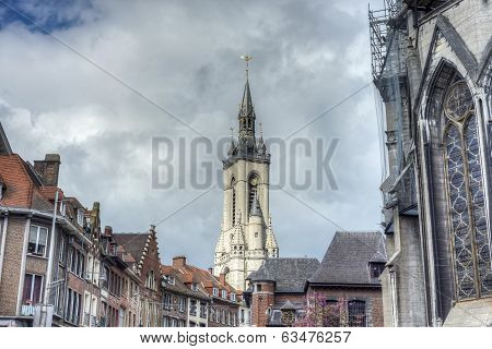 The Belfry (french: Beffroi) Of Tournai, Belgium