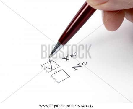 손과 연필