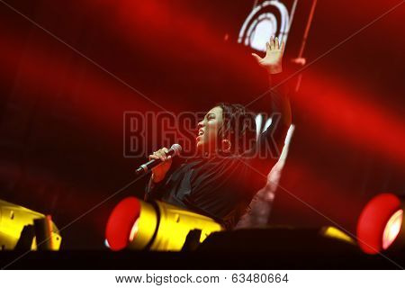 MINSK, BELARUS - FEBRUARY 21: Members of ARMIN ONLY: Intense show with Armin van Buuren in Minsk-Are