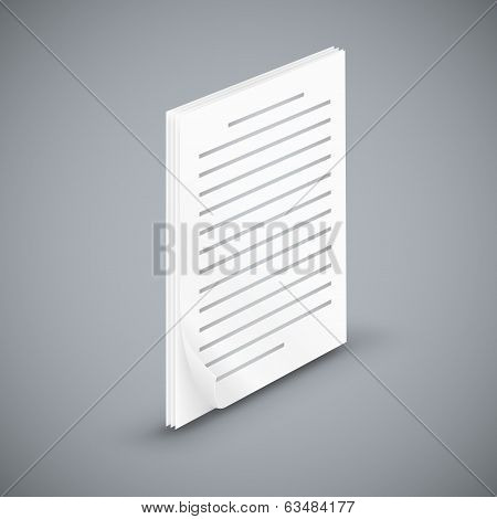 Paper sheet  icons