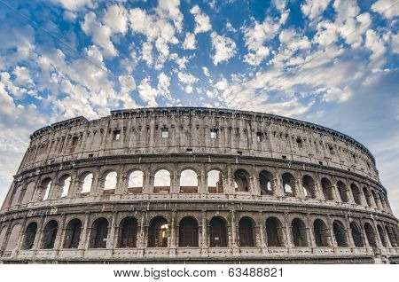 The Colosseum, Or The Coliseum In Rome, Italy