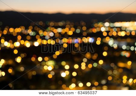 A Blurry Night Over Missoula