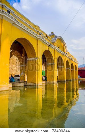 La union water tank in antigua guatemala
