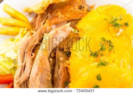 hornado roasted pork typical ecuadorian food