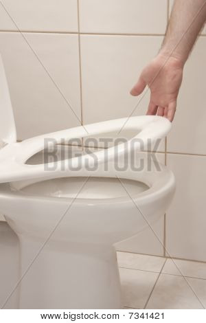 Sollevando il sedile del Water