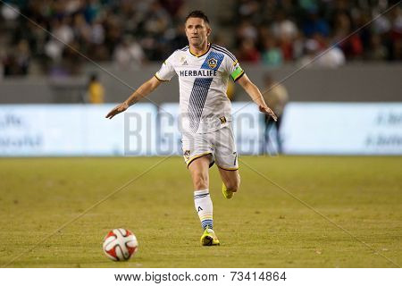 CARSON, CA - SEPT 28:  Robbie Keane during the Los Angeles Galaxy MLS game against the New York Red Bulls on Sept 28th 2014 at the StubHub Center.