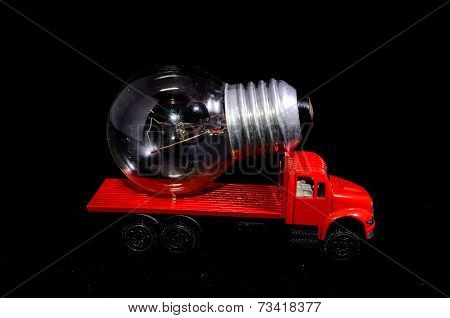 Red Truck Light Bulb
