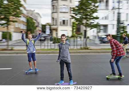 Car Free Streets On Tervueren Ave As Part Of Brussels City's - 2014