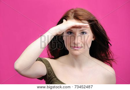 The Girl Looks Afar