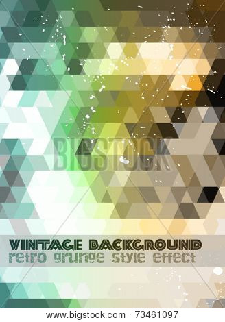 Vintage RetroDesign flyer template. Abstract background to use for music event posters ,album covers or hipster backgrounds.