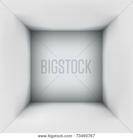 3d abstract clean room