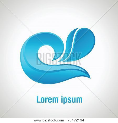 water simbol vector illustration design element