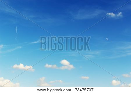 Blue And White Sky