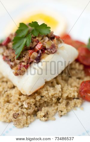 Halibut With Olive Tapenade Crust