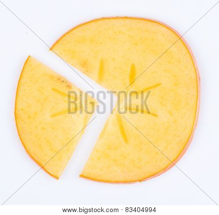 Slice Of Hurma. Fruit Pie Chart