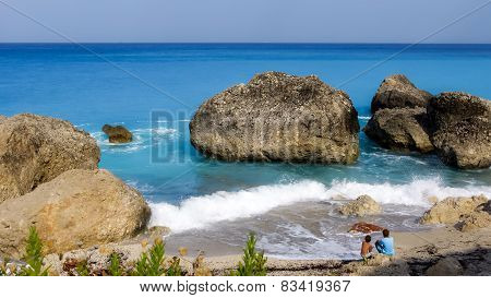 Kavalikefta Beach, Lefkada Island, Greece