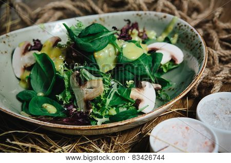 Fresh green salad