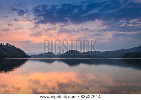 Sunset At Begnas Lake