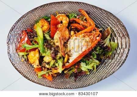 Lobster salad in japanese style