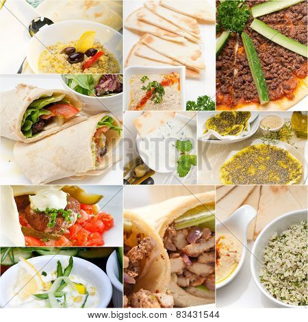 Arab Middle Eastern Food Collage